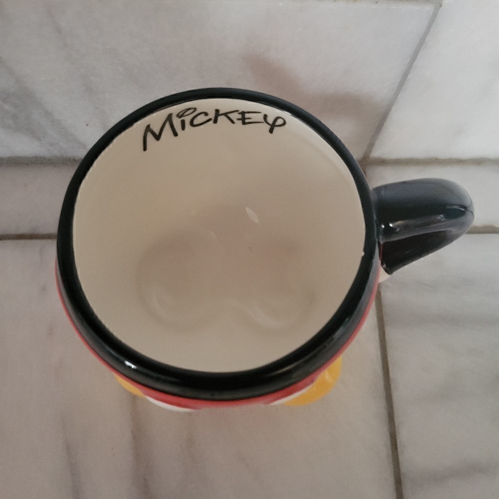Disney Mickey Mouse Shaped Coffee Tea Mug 10oz - Picture 8 of 9